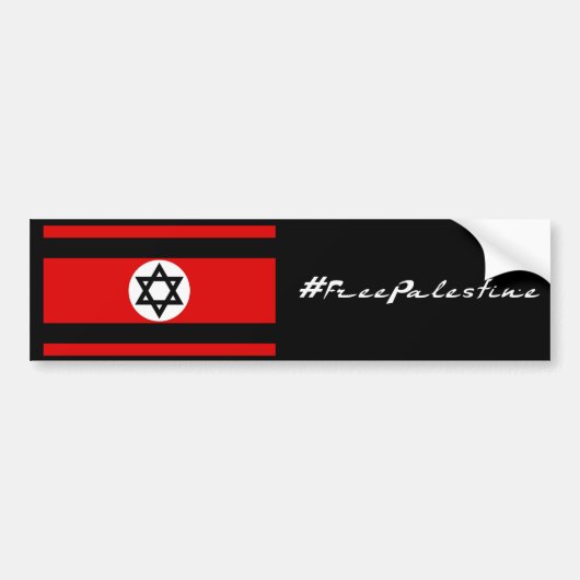 #FreePalestine Bumpersticker (Voorkant)
