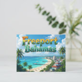 Freeport bahamas dreaming briefkaart (Staand voorkant)