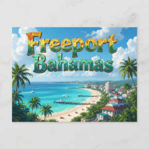 Freeport bahamas dromen briefkaart