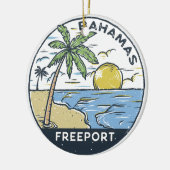 Freeport Bahamas  Keramisch Ornament (Links)
