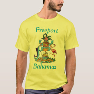 Freeport, Bahama's met wapenschild T-shirt