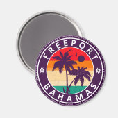 Freeport Bahamas  Souvenirs 80's Magneet (Voorkant / Achterkant)