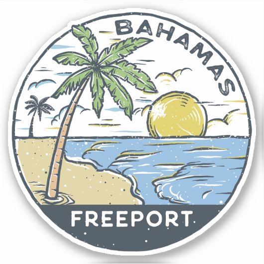 Freeport Bahamas  Sticker (Voorkant)