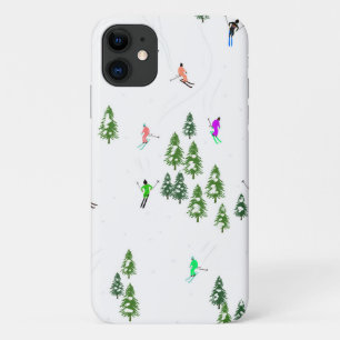 Freeride Alpiene Skiers Illustratie Partij   iPhone 11 Hoesje