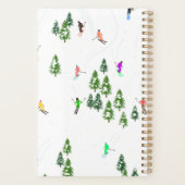 Freeride Alpiene Skiers Skiing Illustratie Ski Planner (Achterkant)