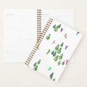 Freeride Alpiene Skiers Skiing Illustratie Ski Planner (Display)