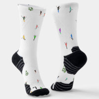 Freeride Alpine Skiers Skiing Illustratie