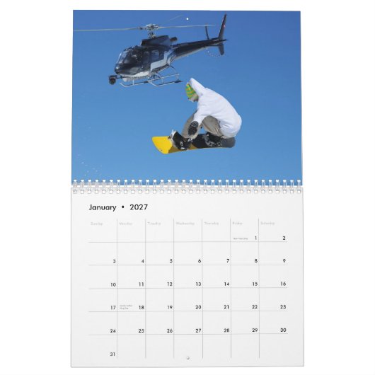 Freeride Jump Calendar 2012 Kalender (Jan 2027)