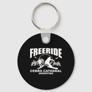 Freeride skiën Cerro Catedral Argentinië Sleutelhanger