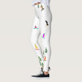 Freeride Snowboard Snowboarder Snowboarder White Leggings (Links)