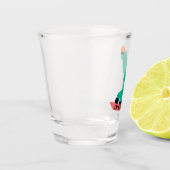 Freeride snowboarder snowboarden shot glas (Links)