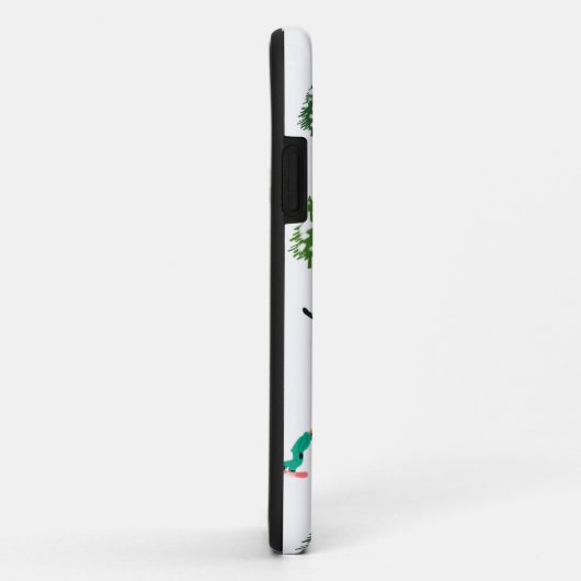 Freeride Snowboarder Snowboarding Illustratie Case-Mate iPhone Case (Achterkant/rechts)