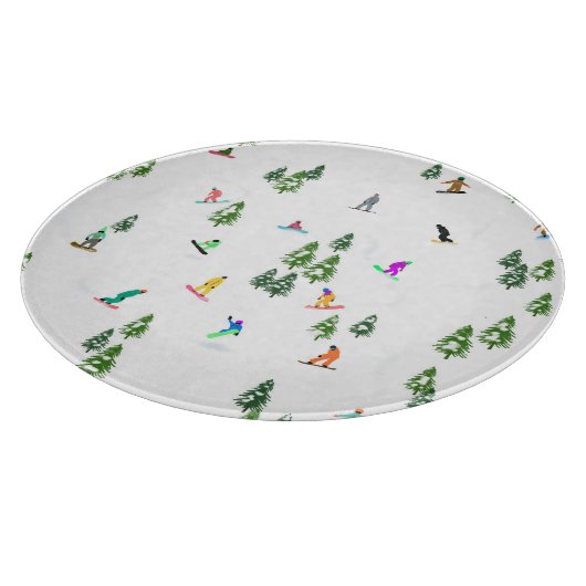 Freeride Snowboarder Snowboarding Illustratie Snijplank (Hoek)