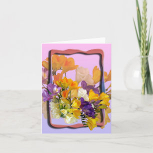 Freesia-briefkaart Kaart