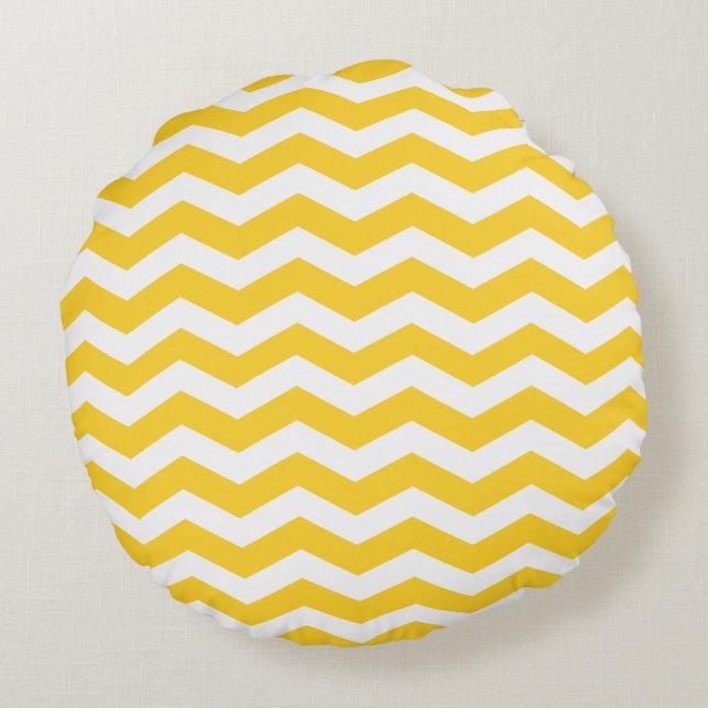 Freesia Chevron Motif Coussins ronds (Dos)