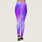 Freesia Paars Blacklight Leggings (Achterkant)