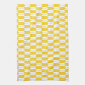 Freesia & White Japanese Yagasuri Kitchen Towel Theedoek (Verticaal)