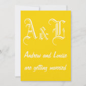 Freesia & White Wedding Invitation Kaart (Voorkant)