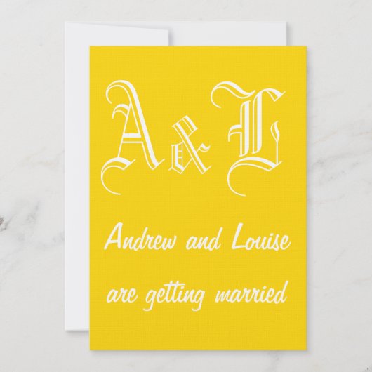 Freesia & White Wedding Invitation Kaart (Voorkant)