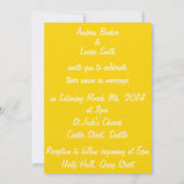 Freesia & White Wedding Invitation Kaart (Achterkant)