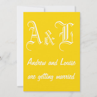 Freesia & White Wedding Invitation Kaart