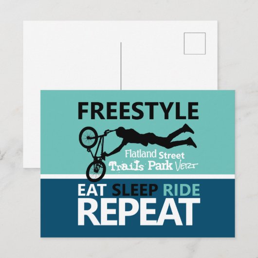 Freestyle Bike Motocross Briefkaart (Voorkant / Achterkant)