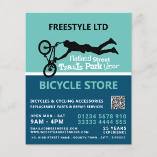 Freestyle Bike Motocross, fietswinkel Advert Flyer