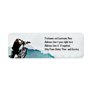 Freestyle BMX-fietstunt Etiket