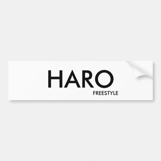 FREESTYLE, HARO BUMPERSTICKER (Voorkant)