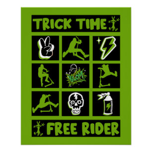 Freestyle scooter perfect poster