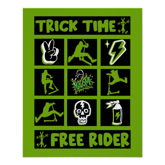 Freestyle scooter perfect poster (Voorkant)