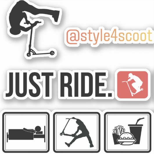 Freestyle scooter sticker pack 2 (Voorkant)