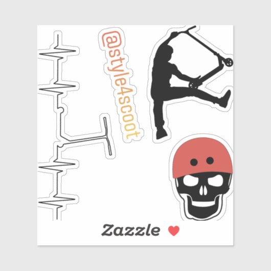 Freestyle scooter sticker pack 6 (Vel)