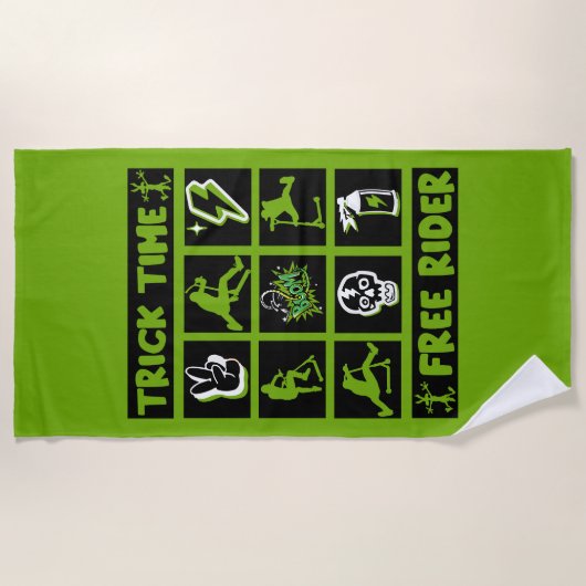 Freestyle scooter strandlaken (Voorkant)