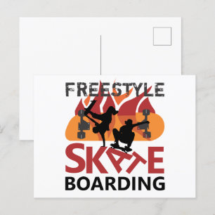 Freestyle Skateboarding Briefkaart