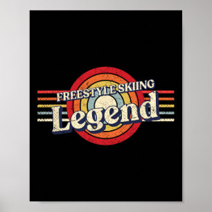 Freestyle Skiën Legende Wintersport Grappig Freest Poster
