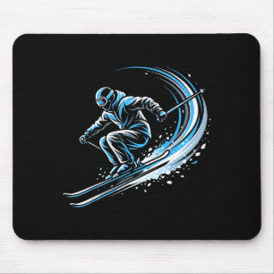 Freestyle skisporter actie wintersport kunst muismat
