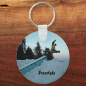 Freestyle Snow Boarder Sleutelhanger (Voorkant)