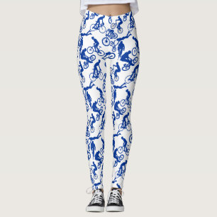 Freestyles Pattern.w x4 White BG Leggings