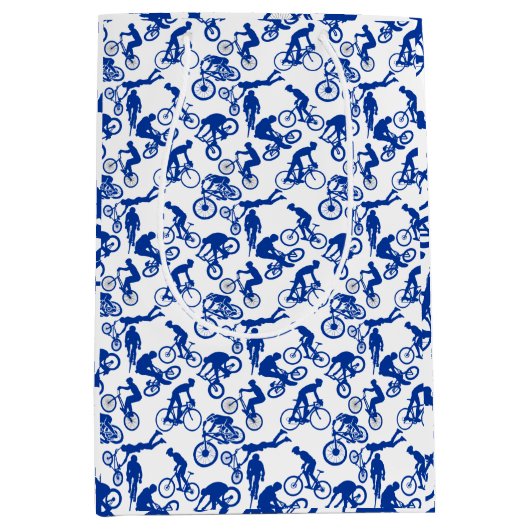 Freestyles Pattern.w x4 White BG Medium Cadeauzakje (Voorkant)