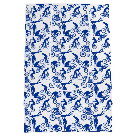 Freestyles Pattern.w x4 White BG Medium Cadeauzakje (Achterkant)