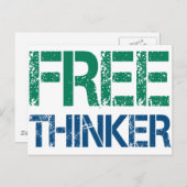freethinker briefkaart (Voorkant / Achterkant)