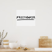 Freethinker Paintborstel Poster (Keuken)