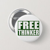 Freethinker Ronde Button 5,7 Cm (Voorkant /achterkant)