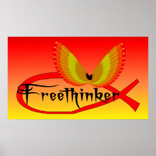 Freethinking vissymbool poster