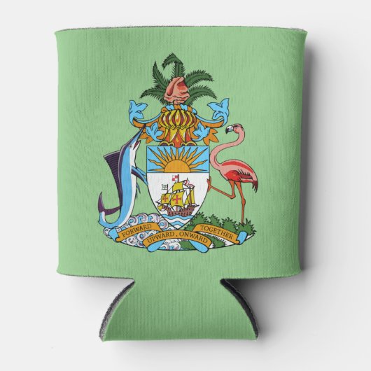 Freetown, Bahama's met Marlin & Ship (Eleuthera) Blikjeskoeler (Voorkant)