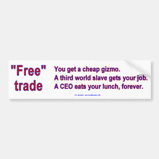 FreeTradeGizmo Bumpersticker
