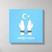 #FREEUYGHUR CANVAS AFDRUK (Voorkant)