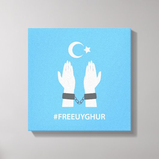#FREEUYGHUR CANVAS AFDRUK (Voorkant)