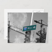 Freeway 10 West Sign Briefkaart (Voorkant / Achterkant)